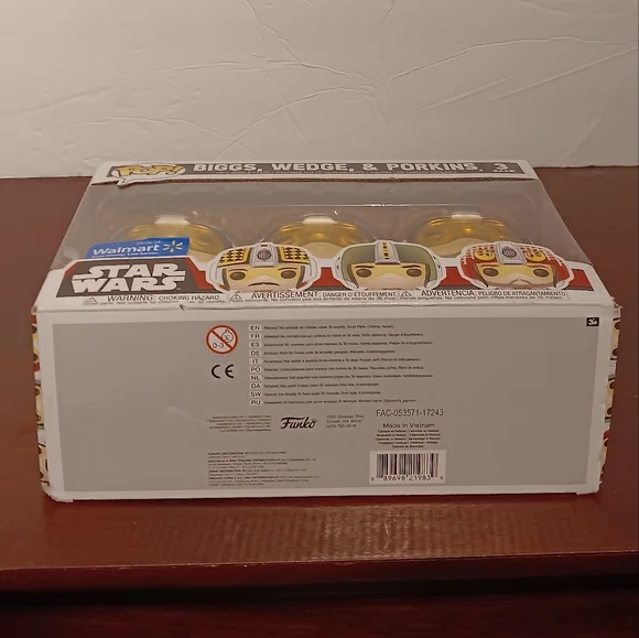 Star Wars Biggs, Wedge, & Porkins 3 Pack Funko Pop NWT